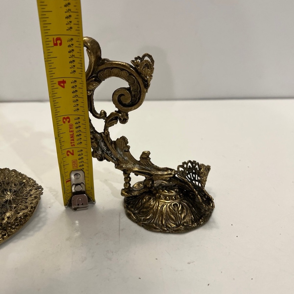 Two brass holders - Picture 6 of 8